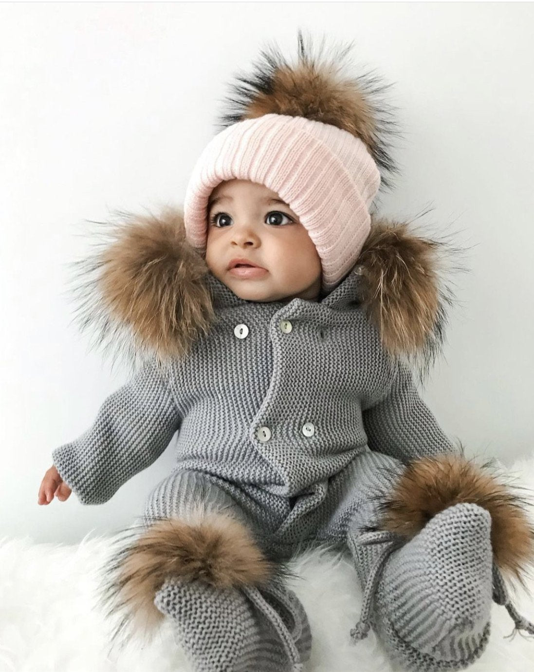 Une Pièce Bébé Tricot | Knit Baby Suit - Mpompon