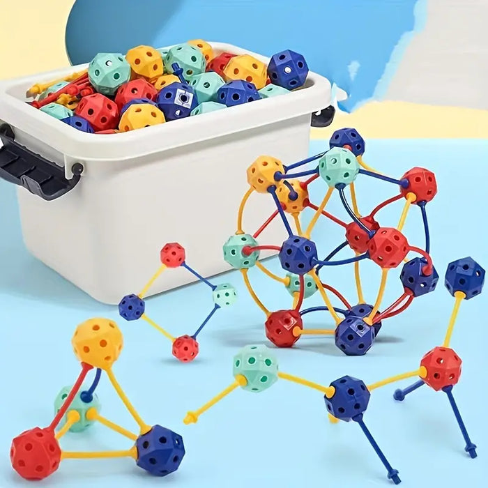 Flexible PVC Beads, 3D Geometric Building Blocks