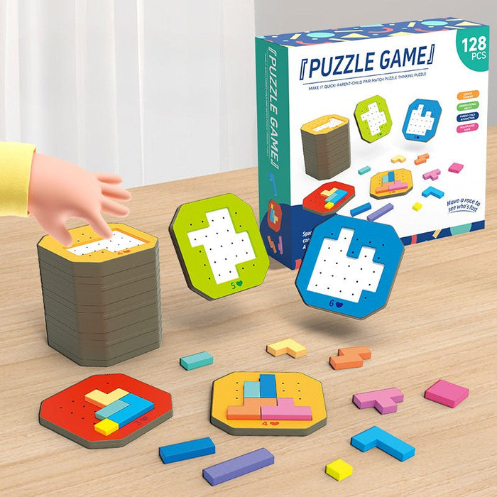 Colorful Tangram Puzzle, Engaging Mind Challenge