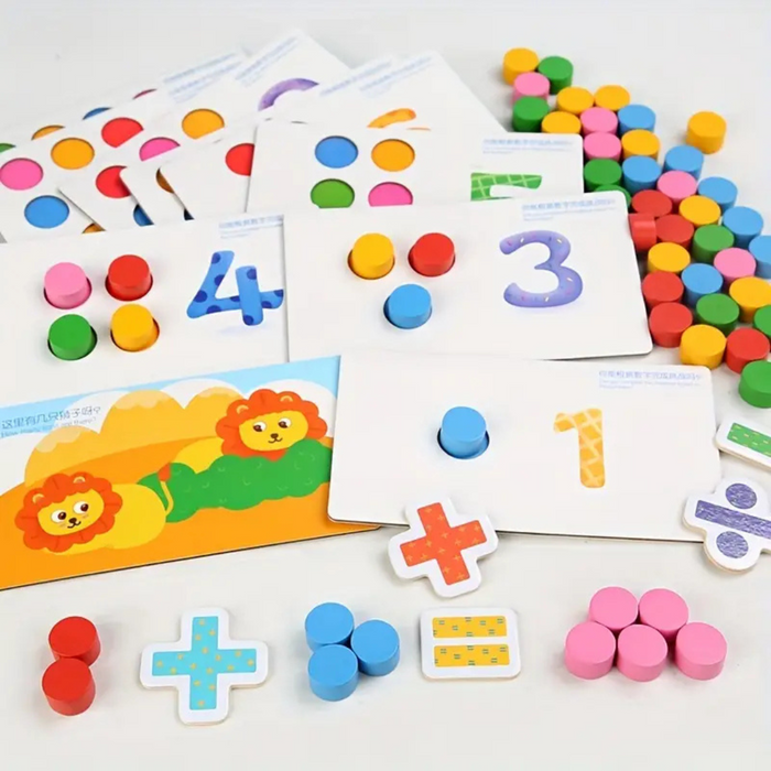 Playful Montessori Game, Counting and Sorting
