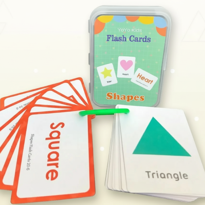 Cheerful Educational Word Cards, Language-rich