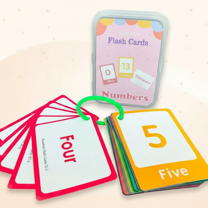 Cheerful Educational Word Cards, Language-rich