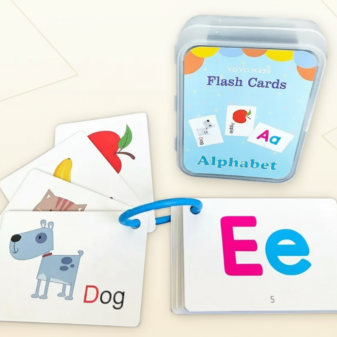 Cheerful Educational Word Cards, Language-rich