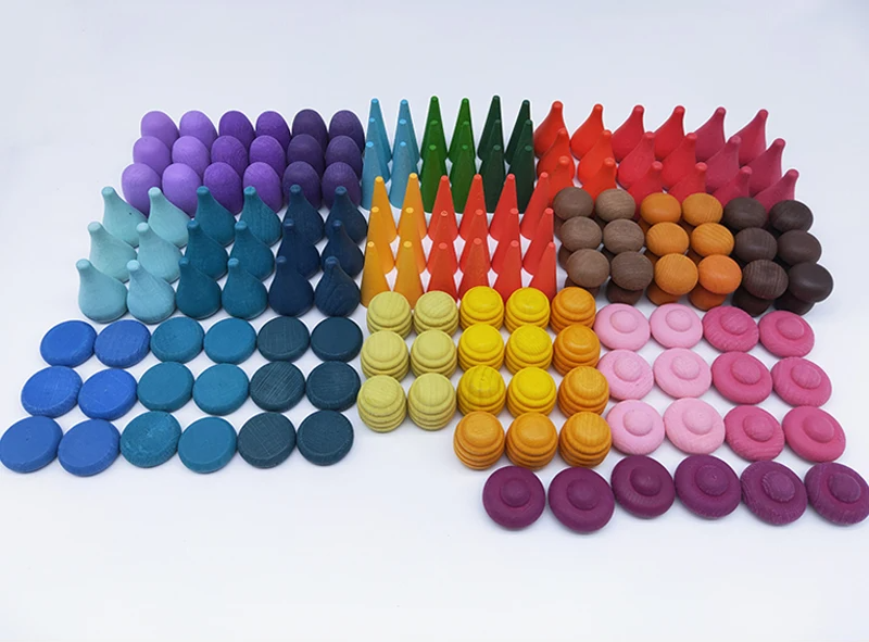 Colorful Wooden Play Set, Creative Coloring Experience