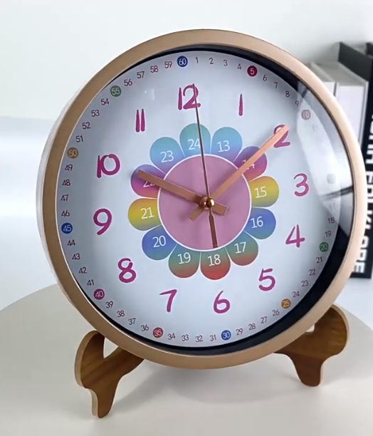 Educational Wall Clock, Independent and Quiet