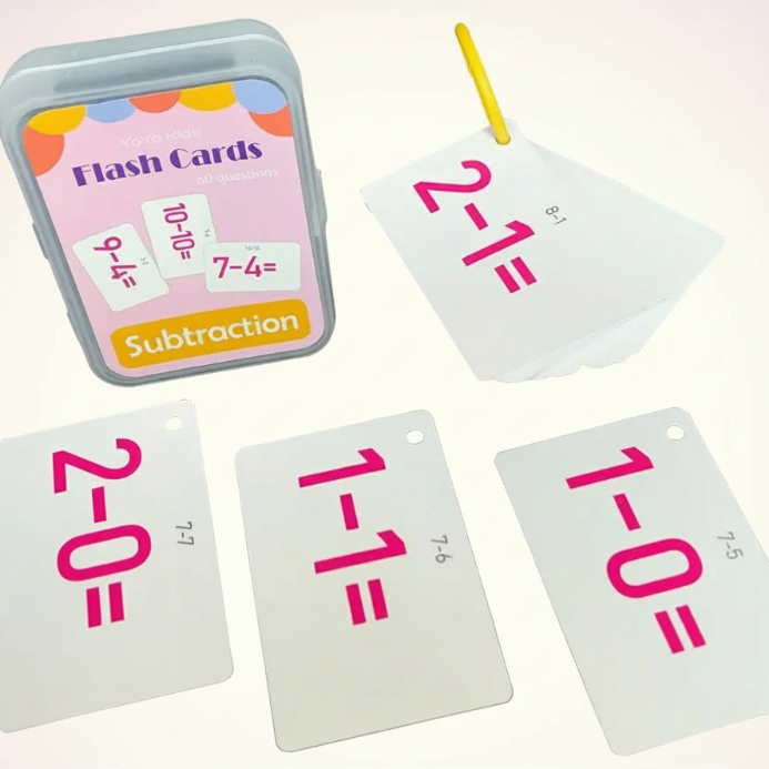 Cheerful Educational Word Cards, Language-rich