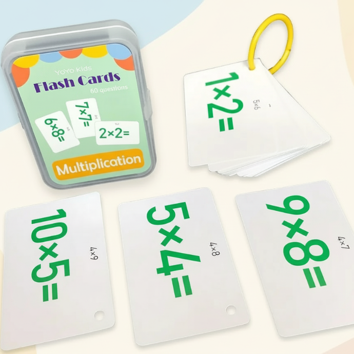 Cheerful Educational Word Cards, Language-rich