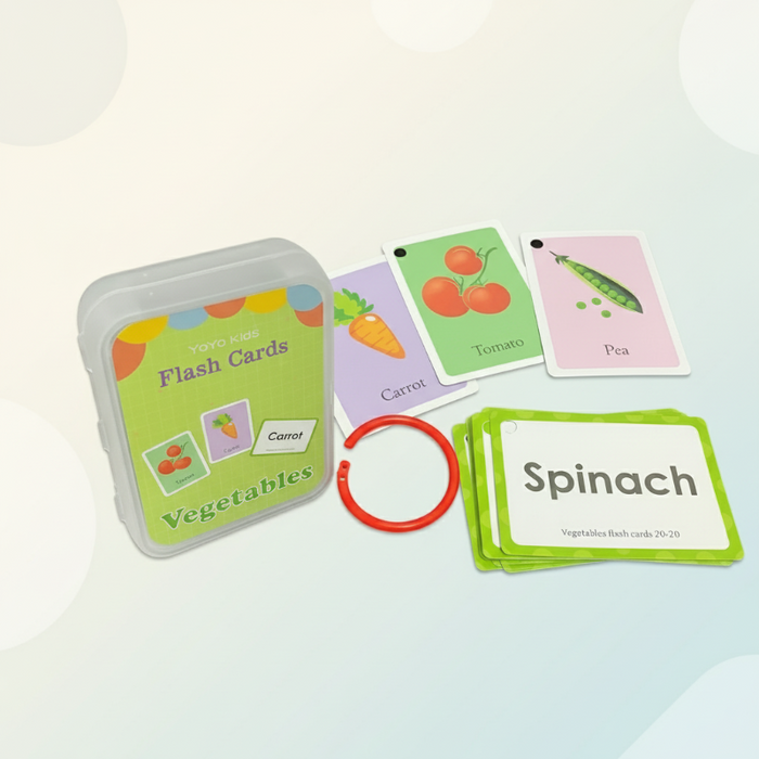 Cheerful Educational Word Cards, Language-rich