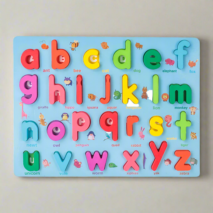 Colorful Learning Puzzle, Educational Montessori Number & Letter Set