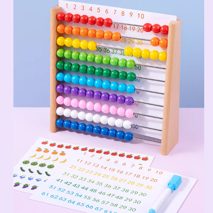 Colorful Wooden Abacus, Educational Toy