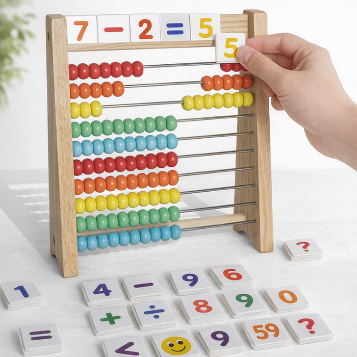 Colorful Wooden Abacus, Educational Toy