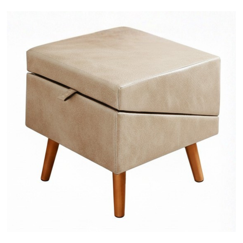 2-in-1 Pet Ramp for Couch and Bed, Foldable Wooden Steps, Beige