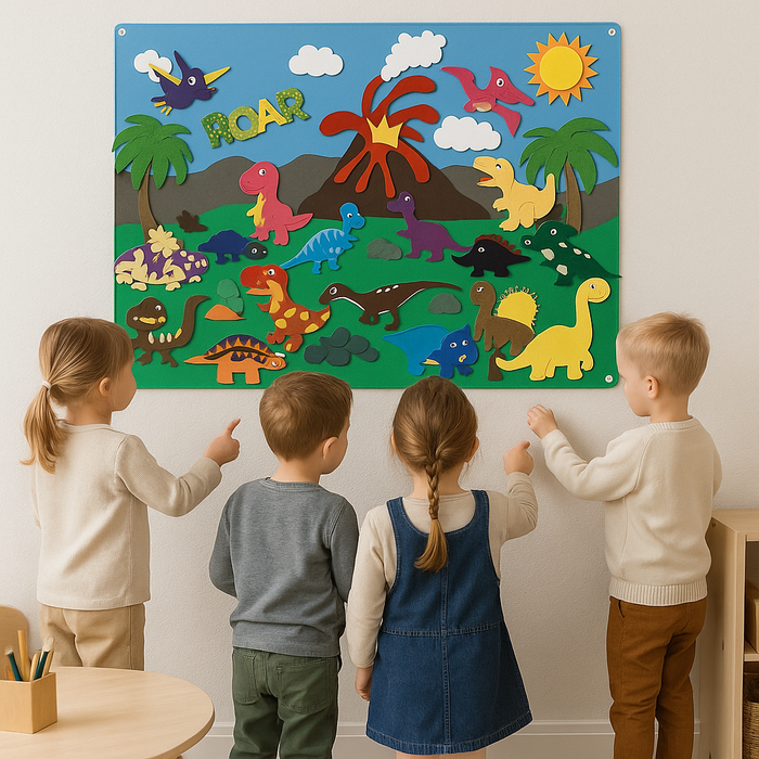 Colorful Felt Board, Interactive Animal Play