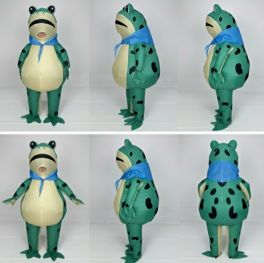 Inflatable Frog Costume Adult Halloween Party Outfit