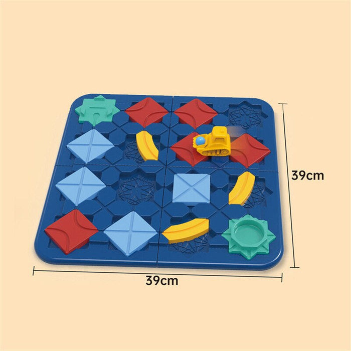 Logical road building game, engaging learning tool