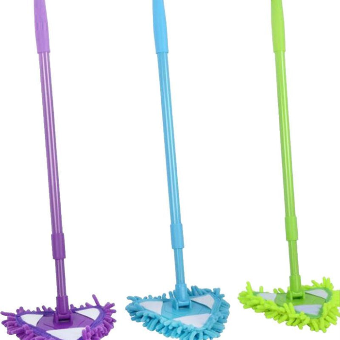 Rotatable Triangle Cleaning Mop  Adjustable Telescopic Handle