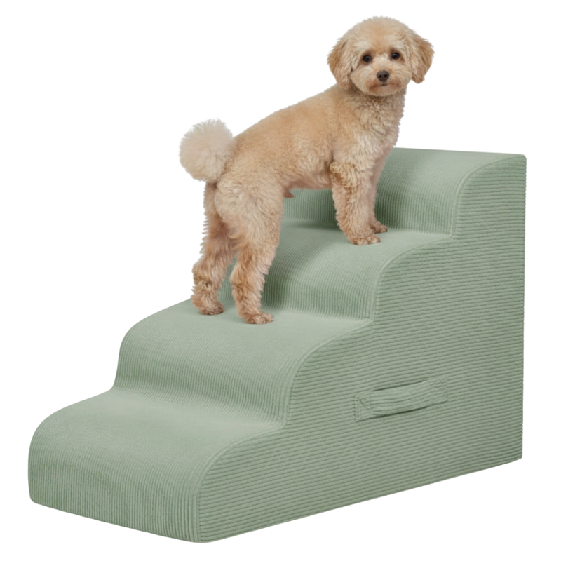 4-Step Pet Ramp Stairs for Beds and Sofas for Small Dogs and Cats