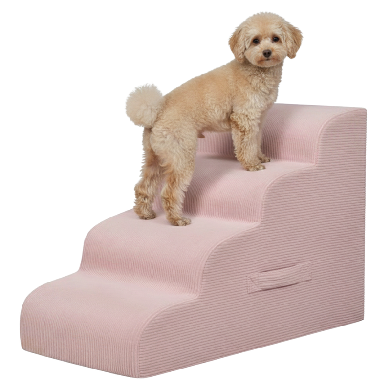 4-Step Pet Ramp Stairs for Beds and Sofas for Small Dogs and Cats
