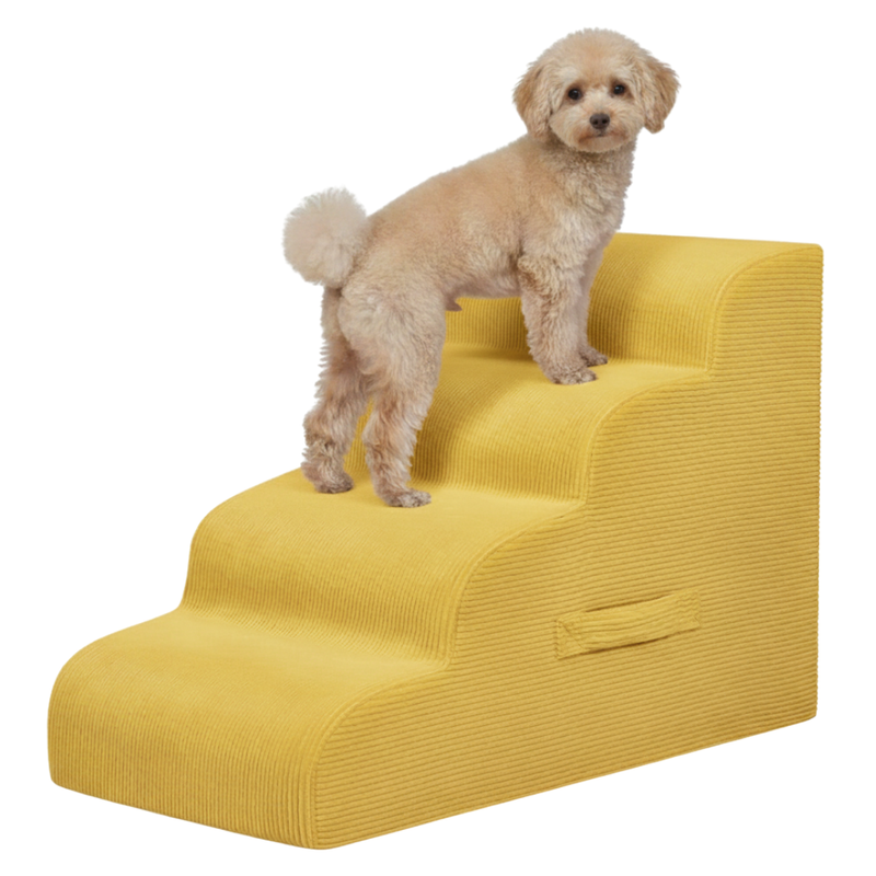 4-Step Pet Ramp Stairs for Beds and Sofas for Small Dogs and Cats