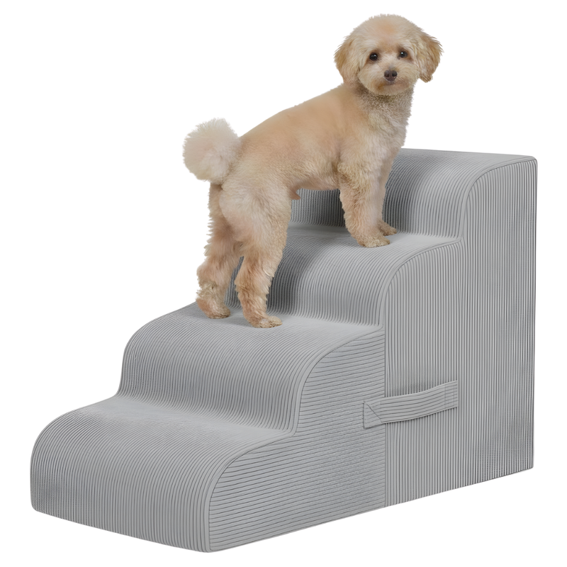 4-Step Pet Ramp Stairs for Beds and Sofas for Small Dogs and Cats