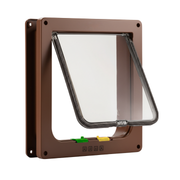 4 Way Locking Pet Door for Cats and Small Dogs with Swing Flap