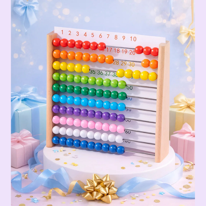 Colorful Wooden Abacus, Educational Toy