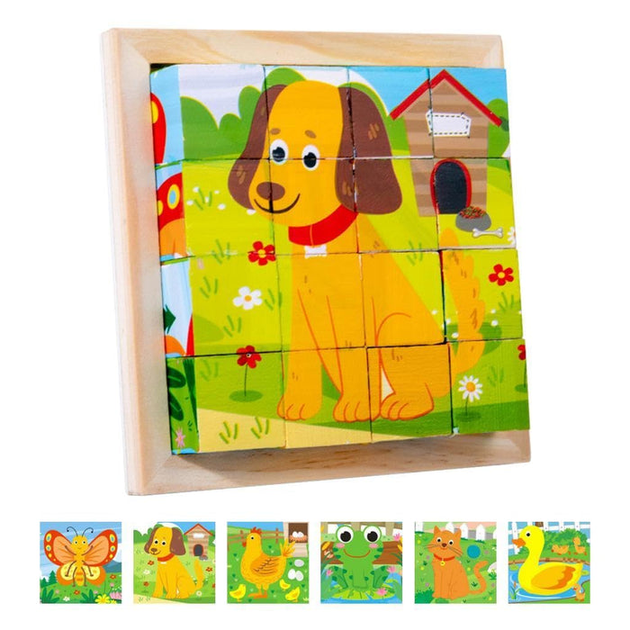 Colorful 3D Puzzle Blocks, Engaging and Educational