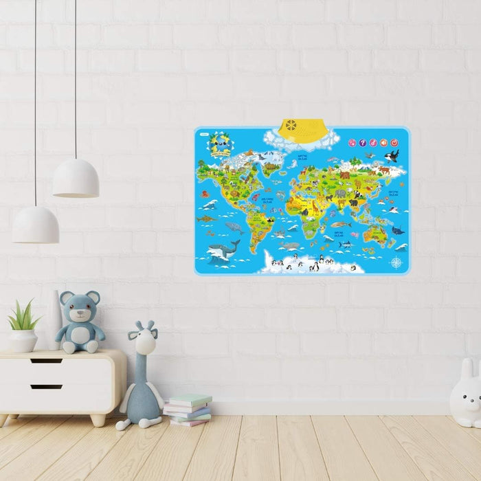 Interactive Learning Tool, Engaging Animal World Map