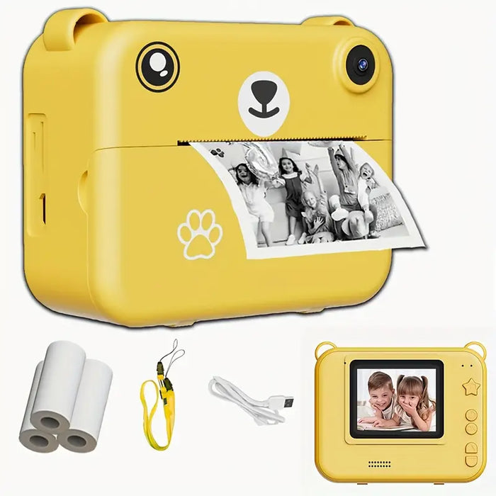Colorful Instant Camera for Kids, 1080p Video & Printing Function