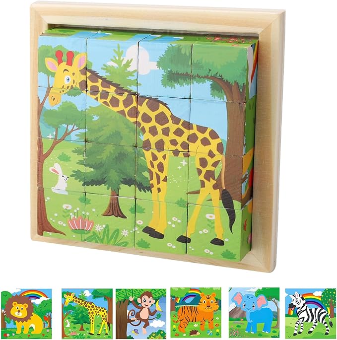Colorful 3D Puzzle Blocks, Engaging and Educational