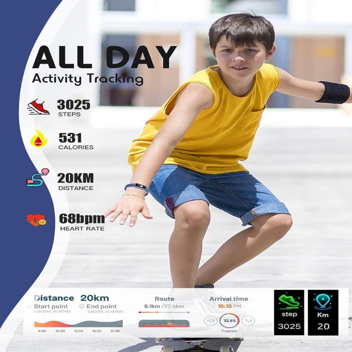 Smart Kids' Watch, GPS Tracking and Fitness Monitoring