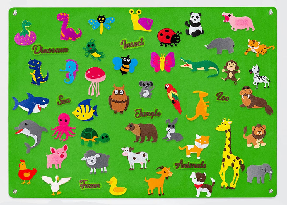 Colorful Felt Board, Interactive Animal Play