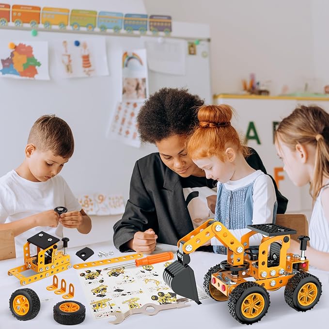 Interactive Construction Vehicle Set, Educational Experience
