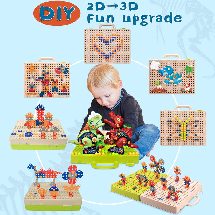 Dino-Themed Building Set, Creative Construction
