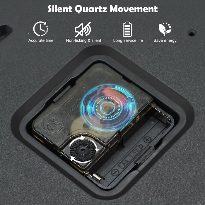 Educational Wall Clock, Independent and Quiet