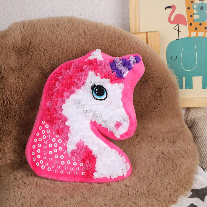 Fluffy Unicorn Pillow, Playful Design