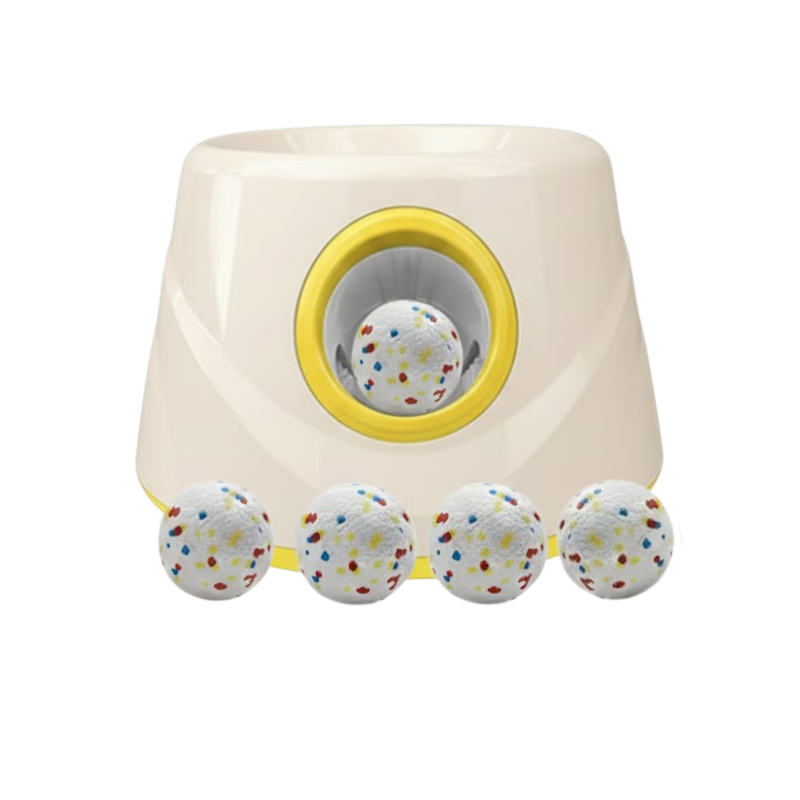 Automatic Ball Thrower for Pets, Interactive Toy with 3 Settings
