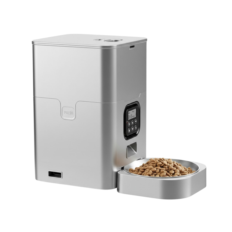 Automatic Pet Feeder for Cats and Dogs, Programmable Food Dispenser