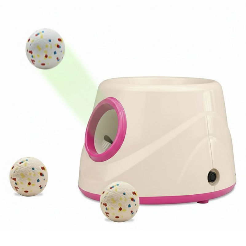 Automatic Dog Ball Launcher for Pets, Adjustable Distance 20-45ft