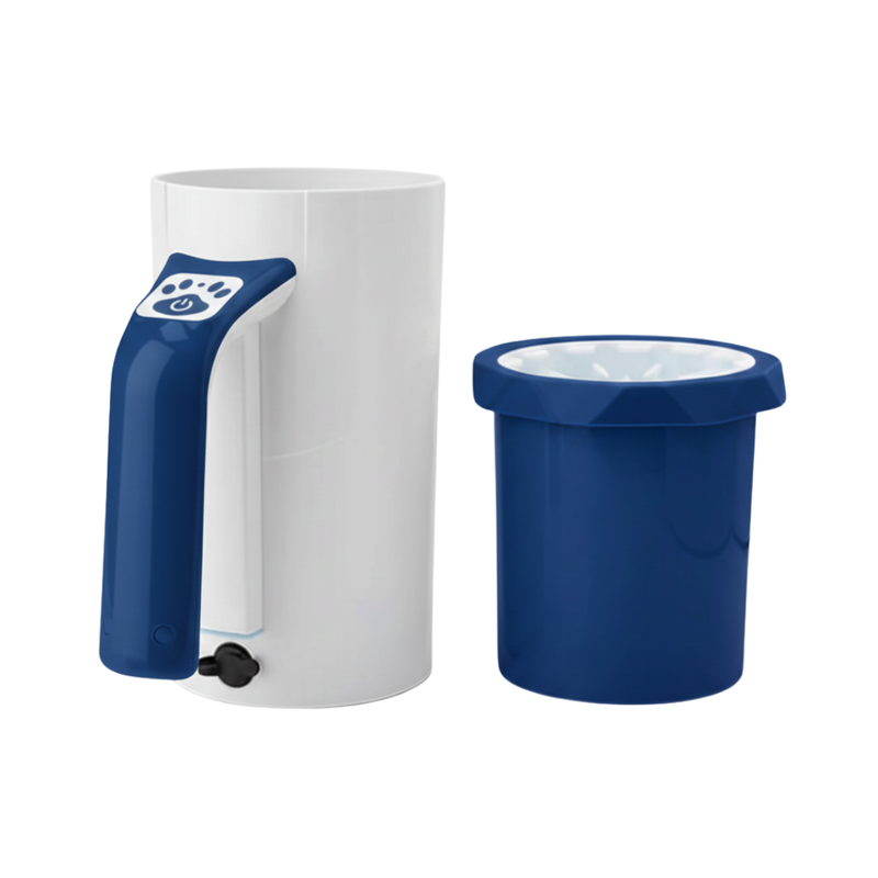 Rechargeable Pet Paw Cleaner with Rotating Silicone Brush Cup