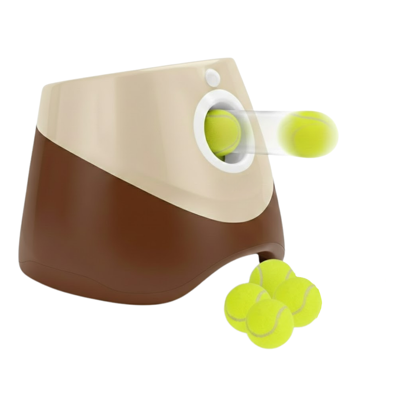 Automatic Dog & Cat Ball Launcher, Interactive Fetch Toy Machine