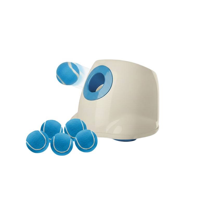 Automatic Fetch Ball Launcher for Pets, Interactive Toy Machine