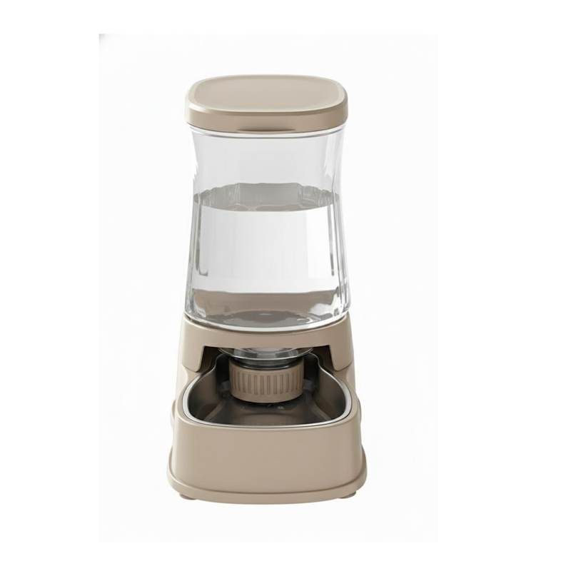 Automatic Pet Water Dispenser 1 Gallon Gravity Feeding Bowl, Stainless