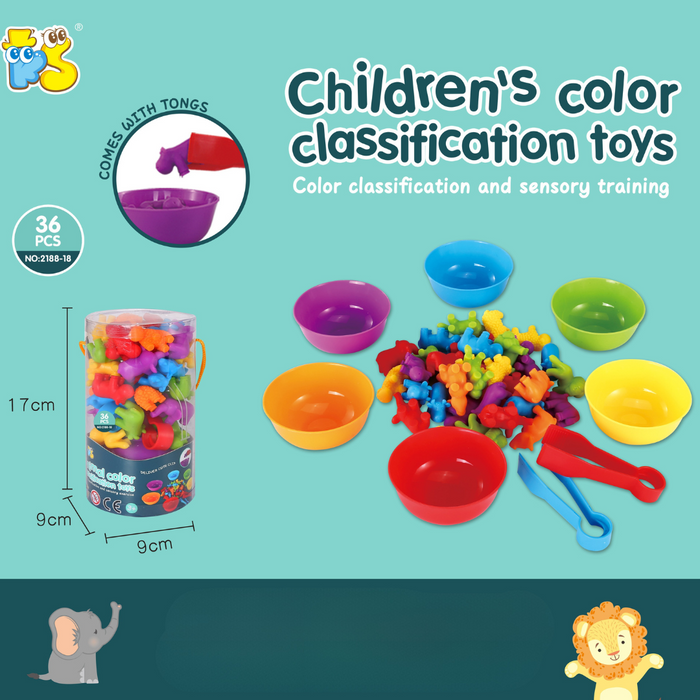 Colorful Counting Bear Set, Educational and Creative