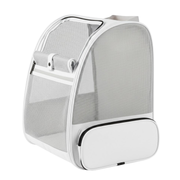 Bubble Pet Backpack Carrier with Mesh Sides and Removable Mat