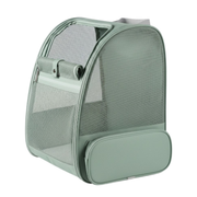 Bubble Pet Backpack Carrier with Mesh Sides and Removable Mat