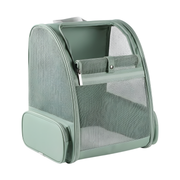 Bubble Pet Backpack Carrier with Mesh Sides and Removable Mat