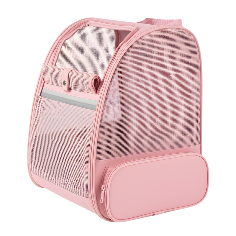 Bubble Pet Backpack Carrier with Mesh Sides and Removable Mat
