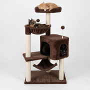 Cat Tree Tower with Condo, Hammock, and Sisal Scratching Posts