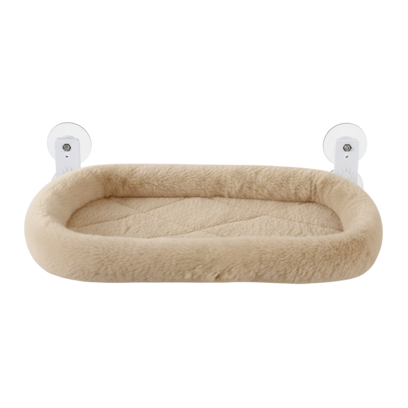 Cat Hammock Window Perch with Removable Cushion Bed and Metal Frame